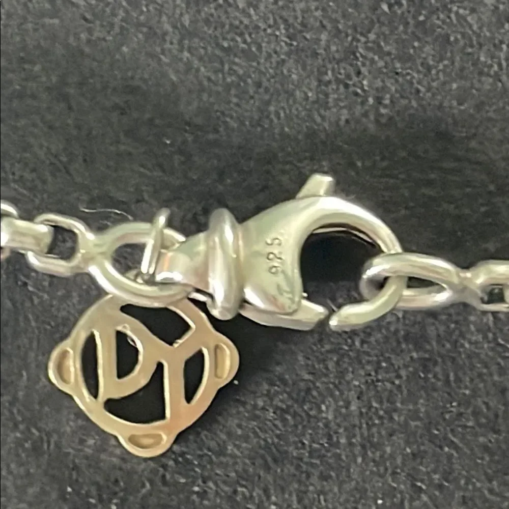 David Yurman Silver 16” Box Chain Necklace